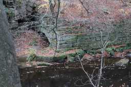 Shotley Grove Mill Race filled in stone arch and brick work 21/11/2021